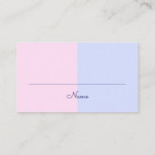 Elephant Gender onthullen Baby shower Diaper Raffl Informatiekaartje (Achterkant)