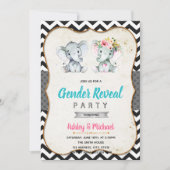 Elephant gender onthult uitnodiging (Voorkant)