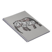 Elephant Geometric Bishop Grey 2 Notitieboek (Rechterzijde)