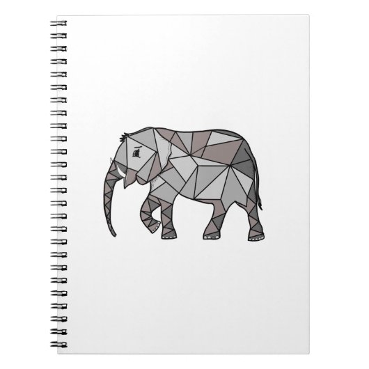 Elephant Geometric Bishop Grey Notitieboek (Voorkant)