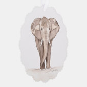Elephant GIFT Tag Ornament Kaart (Rechts)