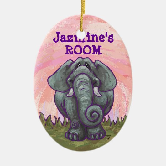 Elephant Gifts & Accessoires Keramisch Ornament (Voorkant)