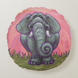 Elephant Gifts & Accessoires Rond Kussen