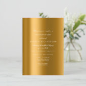 Elephant Glitter Blauwgroen Gold Bridal Birthday P Kaart (Staand voorkant)