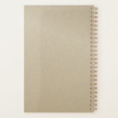 Elephant Gold Elegant Monogrammed Planner (Achterkant)