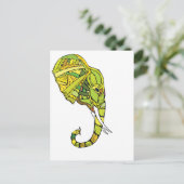 Elephant grafisch ontwerp briefkaart (Staand voorkant)