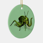 Elephant Grasshopper Crossras Keramisch Ornament (Rechts)