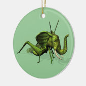 Elephant Grasshopper Crossras Keramisch Ornament (Links)