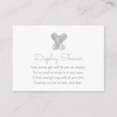Elephant Greenery Baby shower Books for Baby Enclo Informatiekaartje (Voorkant)
