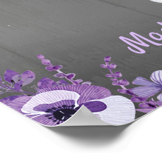 Elephant Guest Book Page Alternatief Rustisch Paar Poster (Hoek)