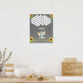 Elephant Guest Book Page Alternative Rustic Yellow Poster (Keuken)