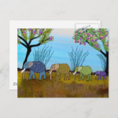 Elephant Habitat Briefkaart (Voorkant / Achterkant)