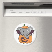 Elephant Halloween Pumpkin Bat Costume Magneet (Insitu (Vaatwasser))