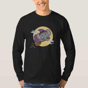 Elephant Halloween Witch Kinder Witches Costume T-shirt