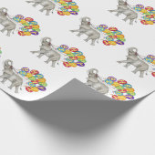 Elephant Happy Birthday-inpakpapier Cadeaupapier (Hoek)