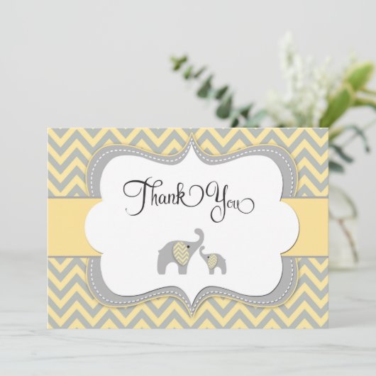 Elephant - Hartelijk dank - Kaart (Staand voorkant)