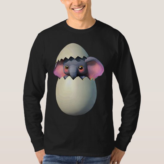 Elephant hatches from the egg t-shirt (Voorkant)