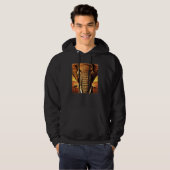 Elephant head animal motief print artwork safari g hoodie (Voorkant volledig)