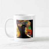 Elephant Head Bold Colorful Custom Koffiemok (Links)