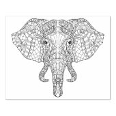 Elephant Head Doodle 2 Rubberstempel (Afrduk)