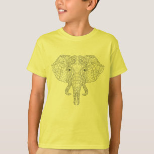 Elephant Head Doodle 2 T-shirt