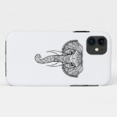 Elephant Head Doodle Case-Mate iPhone Case (Achterkant (horizontaal))