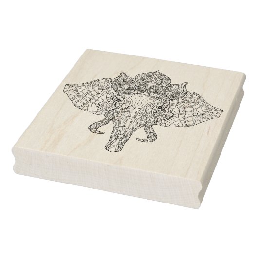 Elephant Head Zendoodle Rubberstempel (Stempel)