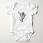 Elephant Headphone Music Romper (Voorkant)