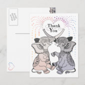 Elephant Heart Dank u Briefkaart (Voorkant / Achterkant)
