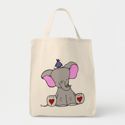 Elephant Heart Tote Bag (Voorkant)
