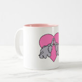 Elephant Heart Tweekleurige Koffiemok (Voorkant links)