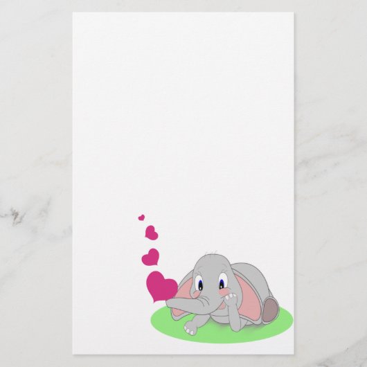 Elephant Hearts Briefpapier (Voorkant)