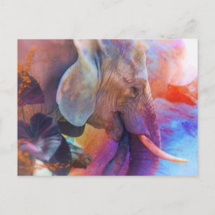 ELEPHANT HERSTELT ZACRED WATERS BRIEFKAART