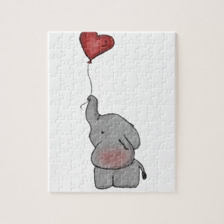 Elephant Holding ballon Legpuzzel