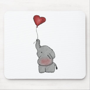 Elephant Holding ballon Muismat