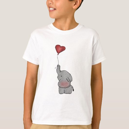 Elephant Holding ballon T-shirt (Voorkant)