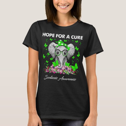 Elephant Hope a cure as awareness T-shirt (Voorkant)