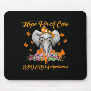 Elephant Hope voor een remedie RSD CRPS bewustzijn Muismat
