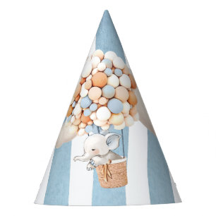 Elephant Hot-Air Ballonparty Pet Feesthoedjes