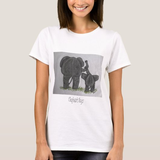 Elephant Hugs T-shirt (Voorkant)