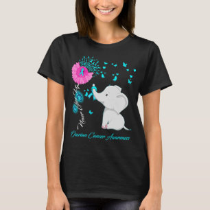 Elephant I Draag voor ovariumkanker T-shirt