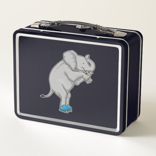 Elephant Ice skating Ice schaatsen (Achterkant)