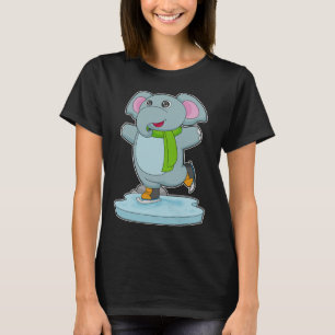 Elephant Ice skating Ice schaatsen T-shirt
