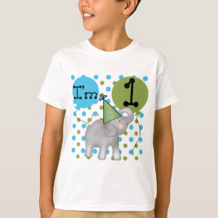 Elephant I'm 1 First Birthday Tshirts and Gifts