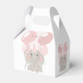 Elephant in Birthday Party Pet Bedankdoosjes (Voorkant Zijde)