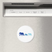 Elephant in Blue Magneet (Insitu (Vaatwasser))