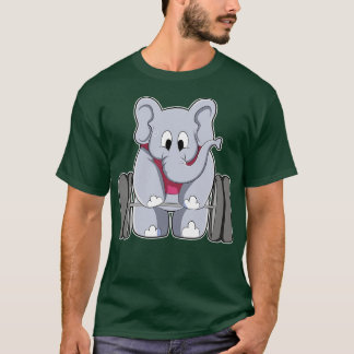 Elephant in Bodybuilding met Barbell T-shirt
