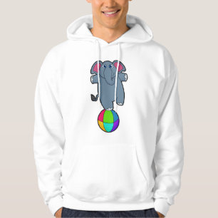 Elephant in Circus met Circus ball Hoodie
