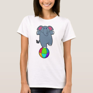 Elephant in Circus met Circus ball T-shirt