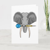 Elephant in Darts met Dart Kaart (Voorkant)